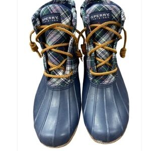 Sperry Womens Duck Boot Sz 6  Lace Up Waterproof Snow Rain boot